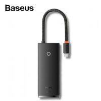 Baseus อะแดปเตอร์ Type-C Hub 6in1 Docking Station อุปกรณ์เสริมคอมพิวเตอร์