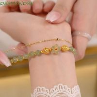 d363218 Desmondri สร้อยข้อมือหยก เครื่องประดับ ของขวัญ สไตล์จีน มรกต กําไลข้อมือ สร้อยข้อมือโบราณ ทอมือ เชือก ผู้หญิง