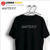 Ready StockCotton UNISEX Awesome Fashion Street T-shirt Women Men Hari Raya 2022 Baju Moden Lelaki Perempuan Tee Slogan