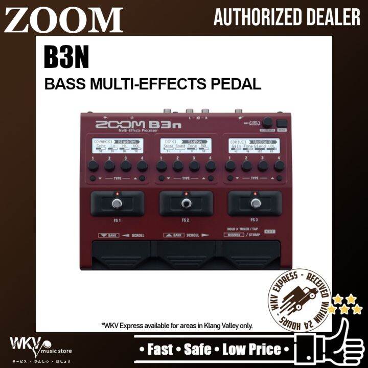 Zoom B3n Bass MultiEffects Processor (B3n) Lazada