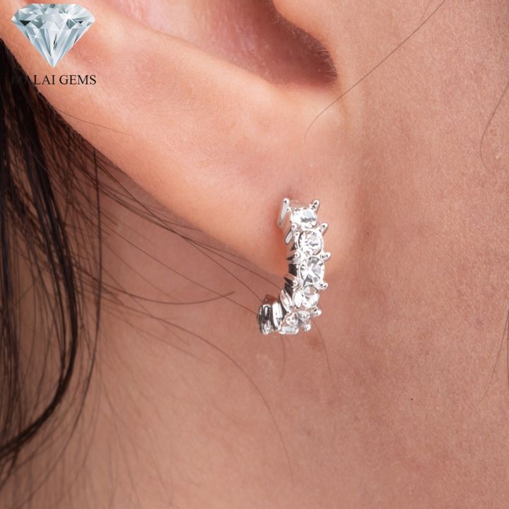 malai-gems-ต่างหูเพชร-เงินแท้-silver-925-เพชรสวิส-cz-เคลือบทองคำขาว-รุ่น-31000781แถมกล่อง-ต่างหูcz-ต่างหูเงินแท้