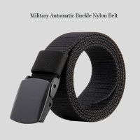 【jw】✾☒  Militar automática fivela nylon cinto para homens multifuncional tático lona cinto caça ar livre alta qualidade