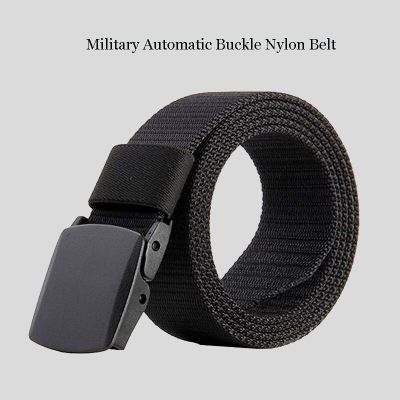 【CC】 Militar automática fivela nylon cinto para homens multifuncional tático lona cinto caça ar livre alta qualidade