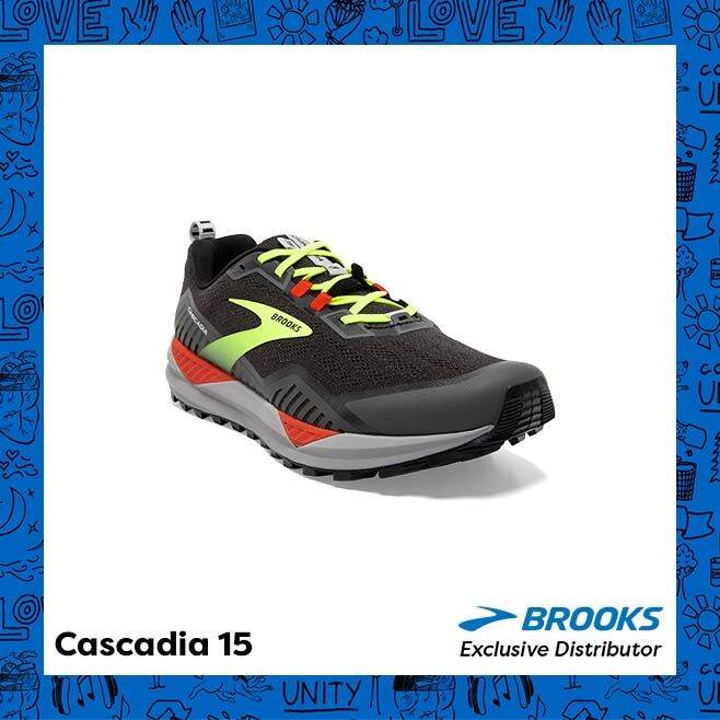 COD！!BROOKS Cascadia 15 Mens Lazada