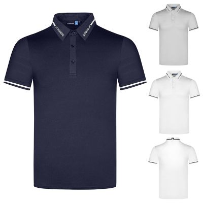 Summer golf mens outdoor sports short-sleeved quick-drying breathable perspiration polo shirt elastic loose jersey T-shirt Le Coq Castelbajac J.LINDEBERG PXG1 PING1 PEARLY GATES  Titleist⊙₪