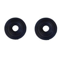 2 Pcs Black Heat Shrink Tube Electrical Sleeving Car Cable/Wire Heatshrink Tubing Wrap - 6MM 2M &amp; 5MM 2M Cable Management