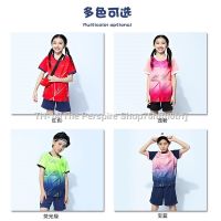 ✿ Childrens Badminton Jersey Suits Boys Customized Primary School Students Table Tennis Sports Game T