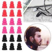 6pcs Three Layer Silicone In-Ear Earphone Covers Cap Replacement Earbuds Eartips Earplug Auto Motocycle Earphone Accessories
