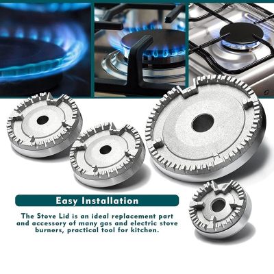 Holiday discounts 1Set Cooker Hat Set Stove Lid Upgraded Oven Gas Hob Burner Crown Flame Cap Fits Most Gas Stove Burners