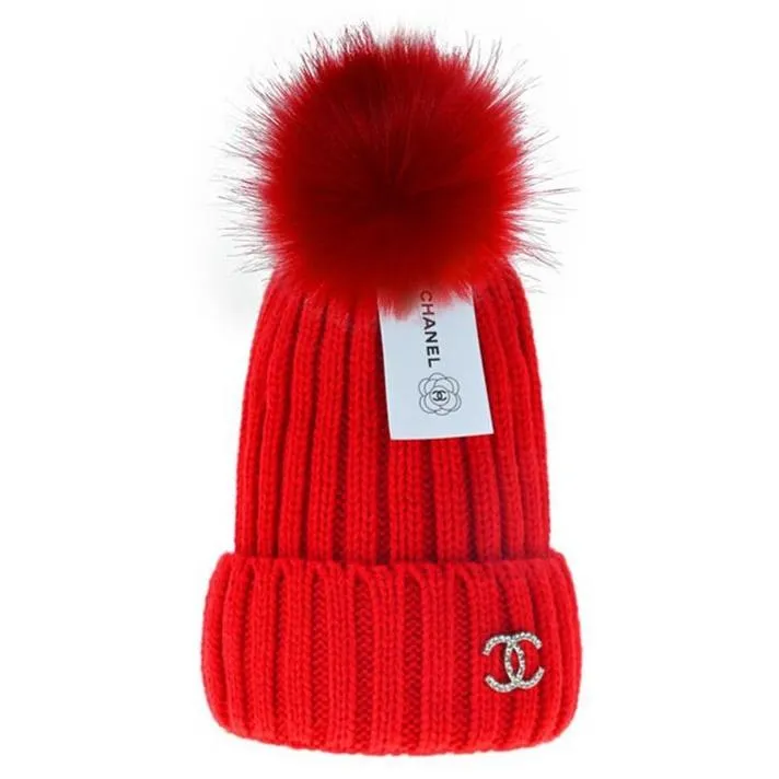 2022 2023 Newest Winter . Pullover Rough Beanies Unisex Casual  Winter Knitted Hat Fake Hair Ball 