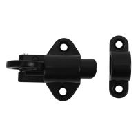 【LZ】 3X Aluminum Alloy Security Automatic Window Gate Lock Spring Bounce Door Bolt Latch Black