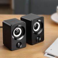 Computer Audio Mini Computer Speaker USB Wired Speakers Universal Stereo Sound Surround Portable for PC Desktop Laptop USB 3.5mm