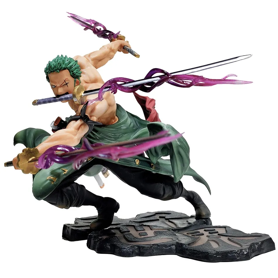 LIUSHUI One Piece Anime Heroes Figure Zoro PVC Indonesia