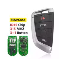 A2AUTOKEYS ชิปสำหรับ BMW แบบ3 + 1ปุ่ม CAS4สำหรับรถยนต์ทั่วไป868/433/315 Mhz 49