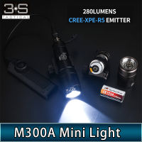 Surefir M300 M300A Mini Scout Light 280lumens LED Weapon Tactical Flashlight Outdoor Hunting Rifl Lights