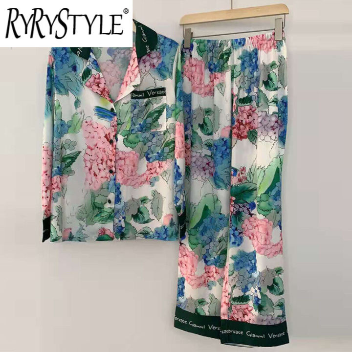 chinese-style-silk-printed-flower-home-clothes-ladies-day-korean-version-of-soft-fashion-home-clothes-pajamas-vmn