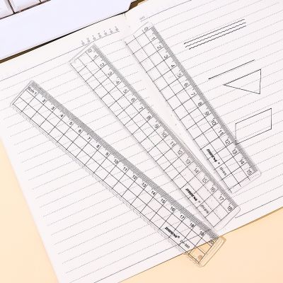 15cm 18cm 20cm Transparent Simple Square Ruler Student School Office Stationary Drawing Supplies Clear Straightedge Rulers
