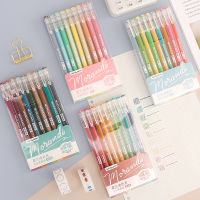 Molandi 9 Color Hand Book Set Pen Girl Heart Color Small Fresh 0.5mm Salt Hand Book Neutral Pen Retro Stationary Supplies