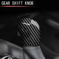 Carbon Fiber Gear Shift Knob Trim Cover Shift Head Trim for Toyota Corolla Cross Car Interior Gearshift Head Sequin Decorative Stickers