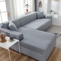 Plain Corner Sofa Covers for Living Room Elastic Spandex Couch Cover Stretch Slipcovers L Shape Sofa Need Buy 2pcs Sofa Cover