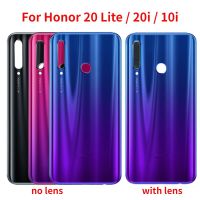 ฝาหลังใหม่สำหรับฝาหลังปิดโทรศัพท์หลัง HRY-LX1T Honor 20 Lite สำหรับเปลี่ยนเคสปลอกหุ้มช่องหลัง Honor 10I 20I