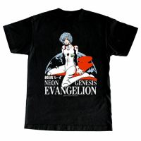 เสื้อยืดโอเวอร์ไซส์เสื้อยืด พิมพ์ลายอนิเมะ Evangelion Kuruu Rei Ayanami Neon Genesis สําหรับผู้ชายS-4XL  R72G