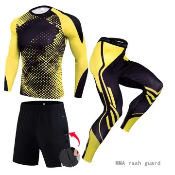 3PCS Sport Suit Men's Sport Running Suits Running Compression
