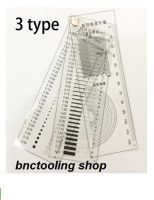 Dot gauge 3 Type / SET Gauge Point เกจฟิล์มใสสำหรับตรวจสอบชิ้นงาน หรือ ตรวจสอบคุณภาพ ชนิดชุด 3ใบ point gauge,Inspection Line gauge, Angle ruler Film Stain Card Comparison