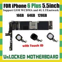 สำหรับ Iphone 6 Plus Mainboard 100% ปลดล็อกสำหรับ Iphone6 Plus เมนบอร์ดฟังก์ชั่นคุณภาพดี Logic Board