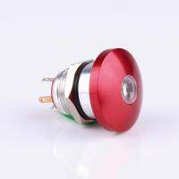 ✼ 10pcs 16mm Metal Waterproof Push Button Switch dot lamp button mushroom Momentary with LED NO press button