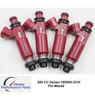 New 4 PCS Fuel Injector E25 E85  For Mazda MX-5 MX5 Miata 323 3 1.8L MK2 F4N5 DENSO 195500-3310 หัวฉีด