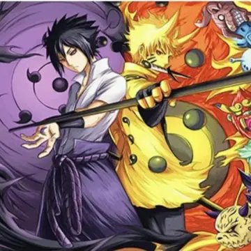 Naruto Vs Sasuke Fight - Diamond Paintings 