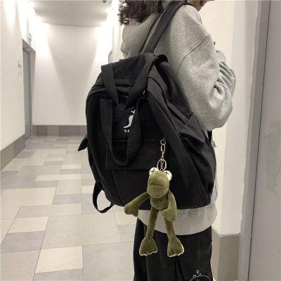 ﹊ Kangaroo leisure backpack for men and women sports travel hand-held single shoulder Messenger bag for middle school students trendy KANGOL