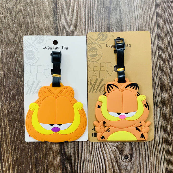 Garfield Anime PVC Luggage Tag Kitten Big Cat Cartoon Anime New Luggage ...