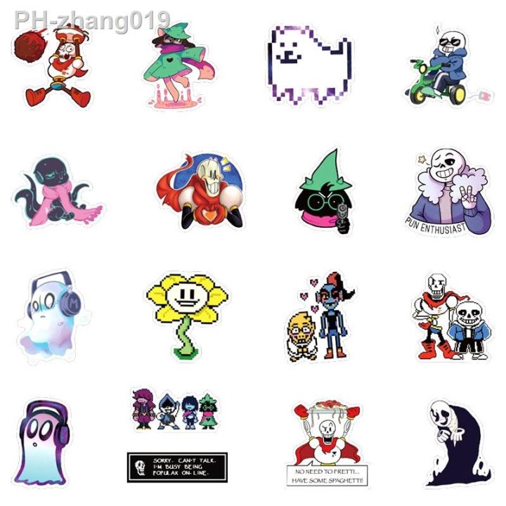 10-30-50pcs-pack-undertale-hot-games-lable-stickers-for-cars-motorcycles-children-39-s-toys-decal-luggage-skateboards-computer-box