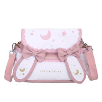 Lolita Moon Star Printed Bow Tie Women Shoulder Bag Cross Body Bags Ladies Hand Bags 2022 Trend