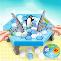 【LZ】❉  Children Save Penguin Ice Breaker Trap Toys Interesting Parent-child Table Games Children Adult Toys Decompression