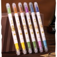 【cw】 6Pcs/Set DELI S119 Harry Discolored Highlighter Kawaii Expression Paint School Office Stationery Supply ！