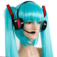 Vocaloid Miku Cosplay Wig Anime Halloween Party New Year Christmas Long Wigs Begin Future Headset Headwear