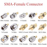 1Pcs RF Coaxial Connector SMA Female to BNC TNC MCX MMCX UHF N F Male  Plug / Female Jack Adapter Use For TV Repeater Antenna Electrical Connectors