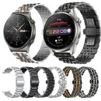 ☎✾ สแตนเลสสตีลคลาสสิกสำหรับนาฬิกา HUAWEI GT 3 2 Pro GT2e สายคล้องโลหะสำหรับ Samsung Galaxy HUAWEI GT3 pro Watchband