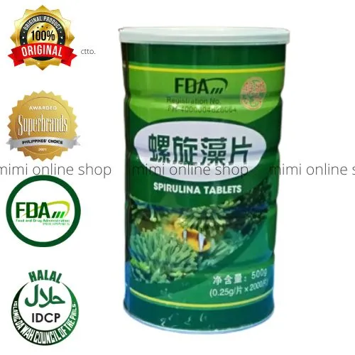 100 AUTHENTIC FDA SPIRULINA TABLETS (500 GRAMS) Lazada PH