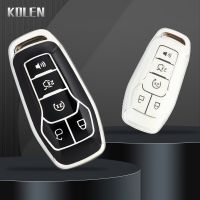 เคส Kunci Remote Mobil TPU แฟชั่นสำหรับ Ford Fusion Mondeo Mustang F-150 Explorer ตัวยึดป้องกันขอบอุปกรณ์เสริม