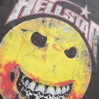 สไตล์ใหม่ๆ Washed Hellstar Studios Skull Print Men Women T Shirt Tees Short Sleeve T-Shirt