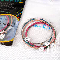 Hot Acoustic Folk Guitar Phosphor Copper Strings 010-048ชุดที่มีสีสันเครื่องดนตรี Accessories