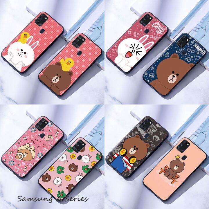 samsung-galaxy-a11-a21-a21s-a31-a51-a71-เคสมือถือแบบซิลิโคน-สำหรับ-หมีสีน้ำตาล