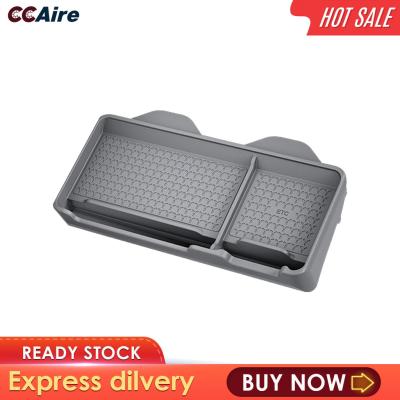 CCAire กล่องเก็บของแผงหน้าปัดรถยนต์ฯลฯ Hiasan Interior อุปกรณ์เสริมสำหรับเทสลาสีเทา