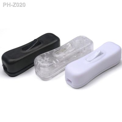 White Black Transparent Wholesale 250v 125v 2A 304 LED power cable switch halfway rocker on off push button online switch