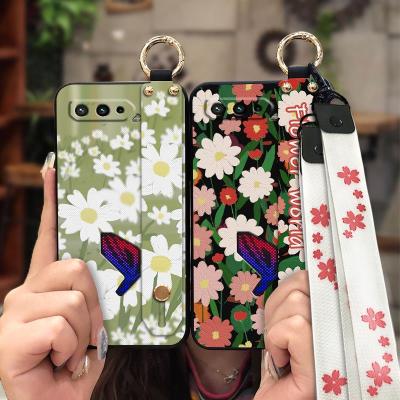 Anti-knock ring Phone Case For Asus ROG Phone5/5S/5Pro/5UltimateZS673KS Kickstand sunflower New Arrival Wrist Strap