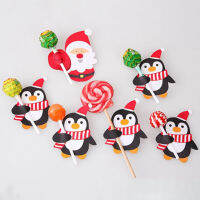 50pcs การ์ตูน Santa claus Lollipop การ์ดกระดาษ DIY Candy ของขวัญแพคเกจตกแต่งคริสต์มาส2022นำทางปี Noel decoro